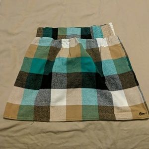 Plaid skirt for winter